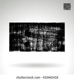 Brush stroke and texture. Vector design.