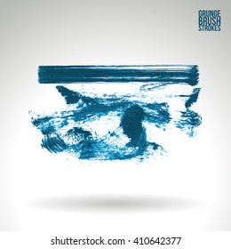 Brush stroke and texture. Vector design.
