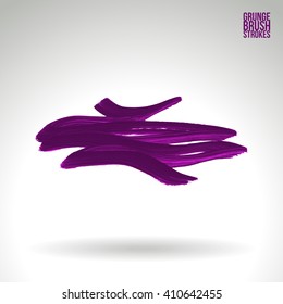 Brush stroke and texture. Vector design.