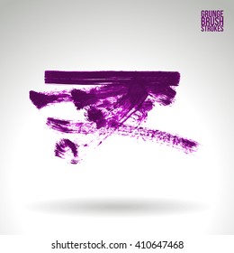 Brush stroke and texture. Vector design.