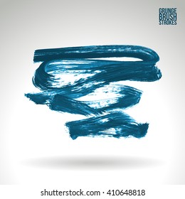 Brush stroke and texture. Vector design.