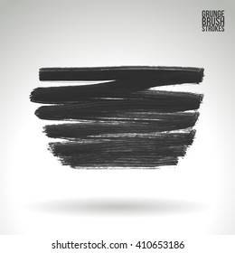 Brush stroke and texture. Vector design.