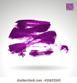 Brush stroke and texture. Vector design.