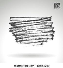Brush stroke and texture. Vector design.