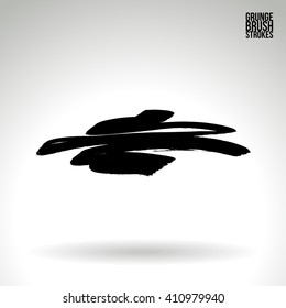 Brush stroke and texture. Vector design.