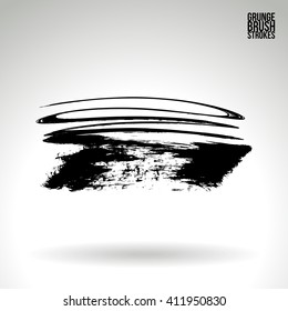 Brush stroke and texture. Vector design.