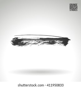 Brush stroke and texture. Vector design.