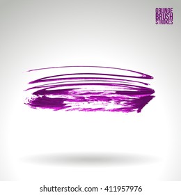 Brush stroke and texture. Vector design.