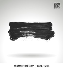 Brush stroke and texture. Vector design.