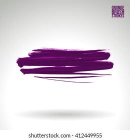Brush stroke and texture. Vector design.