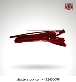 Brush stroke and texture. Vector design.