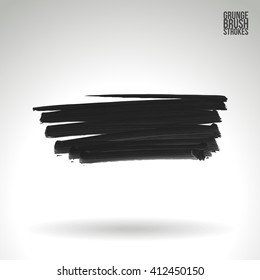 Brush stroke and texture. Vector design.