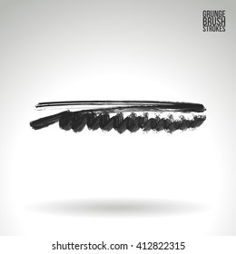 Brush stroke and texture. Vector design.