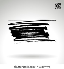 Brush stroke and texture. Vector design.