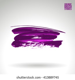 Brush stroke and texture. Vector design.