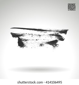 Brush stroke and texture. Vector design.