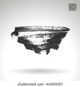 Brush stroke and texture. Vector design.