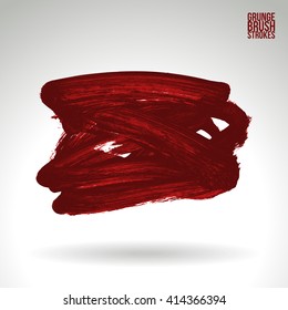 Brush stroke and texture. Vector design.