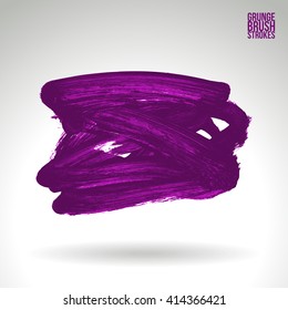 Brush stroke and texture. Vector design.