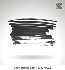 Brush stroke and texture. Vector design.