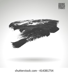 Brush stroke and texture. Vector design.