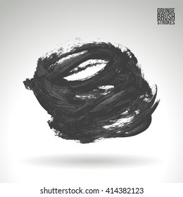 Brush stroke and texture. Vector design.