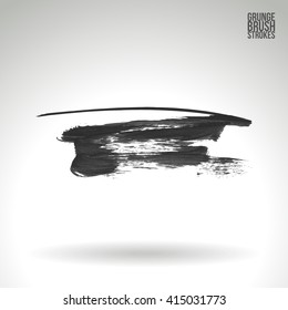 Brush stroke and texture. Vector design.