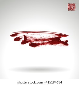 Brush stroke and texture. Vector design.