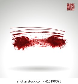 Brush stroke and texture. Vector design.
