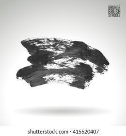 Brush stroke and texture. Vector design.