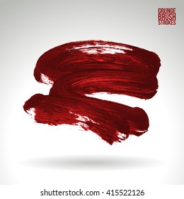 Brush stroke and texture. Vector design.