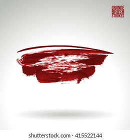 Brush stroke and texture. Vector design.