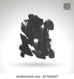 Brush stroke and texture. Vector design.