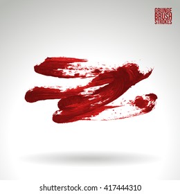 Brush stroke and texture. Vector design.
