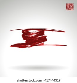 Brush stroke and texture. Vector design.