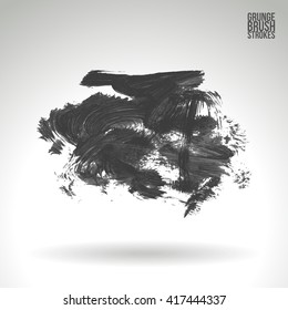 Brush stroke and texture. Vector design.