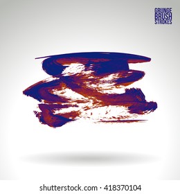 Brush stroke and texture. Vector design.