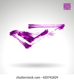 Brush stroke and texture. Vector design.