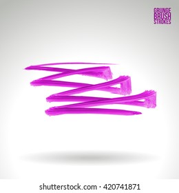 Brush stroke and texture. Vector design.
