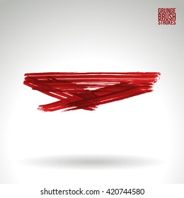 Brush stroke and texture. Vector design.