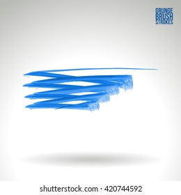 Brush stroke and texture. Vector design.