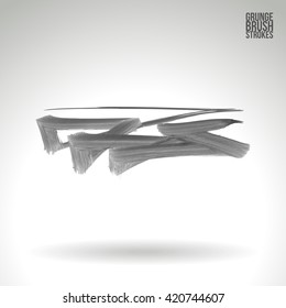 Brush stroke and texture. Vector design.
