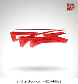 Brush stroke and texture. Vector design.