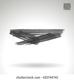 Brush stroke and texture. Vector design.