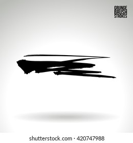 Brush stroke and texture. Vector design.