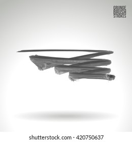 Brush stroke and texture. Vector design.