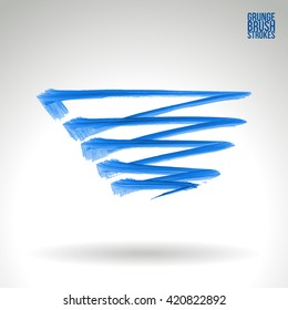 Brush stroke and texture. Vector design.