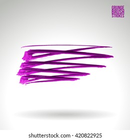 Brush stroke and texture. Vector design.