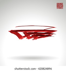 Brush stroke and texture. Vector design.