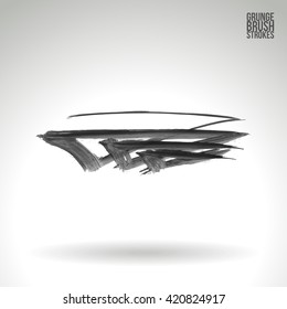 Brush stroke and texture. Vector design.